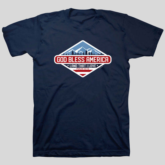 Kerusso Christian T-Shirt God Bless America