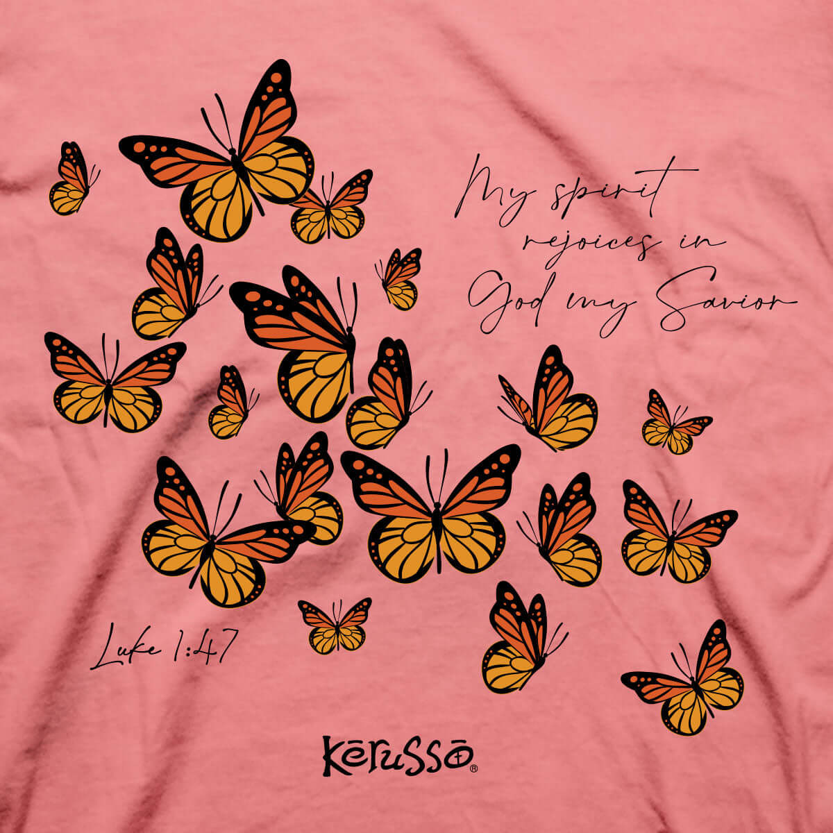 Kerusso Womens T-Shirt Butterfly