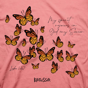 Kerusso Womens T-Shirt Butterfly