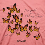 Kerusso Womens T-Shirt Butterfly