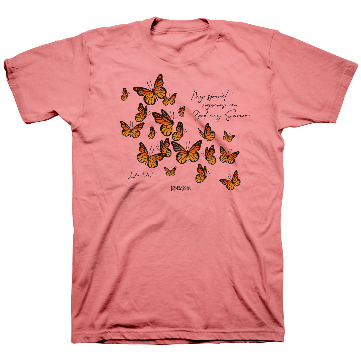 Kerusso Womens T-Shirt Butterfly