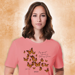 Kerusso Womens T-Shirt Butterfly