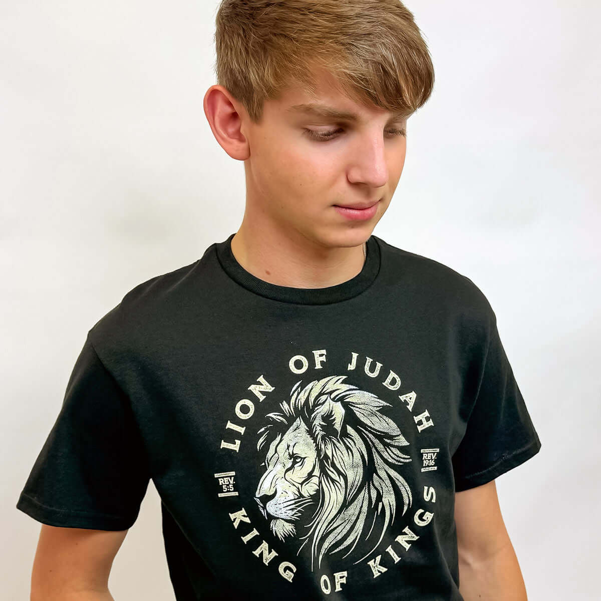 Kerusso Christian T-Shirt Lion Of Judah King Of Kings