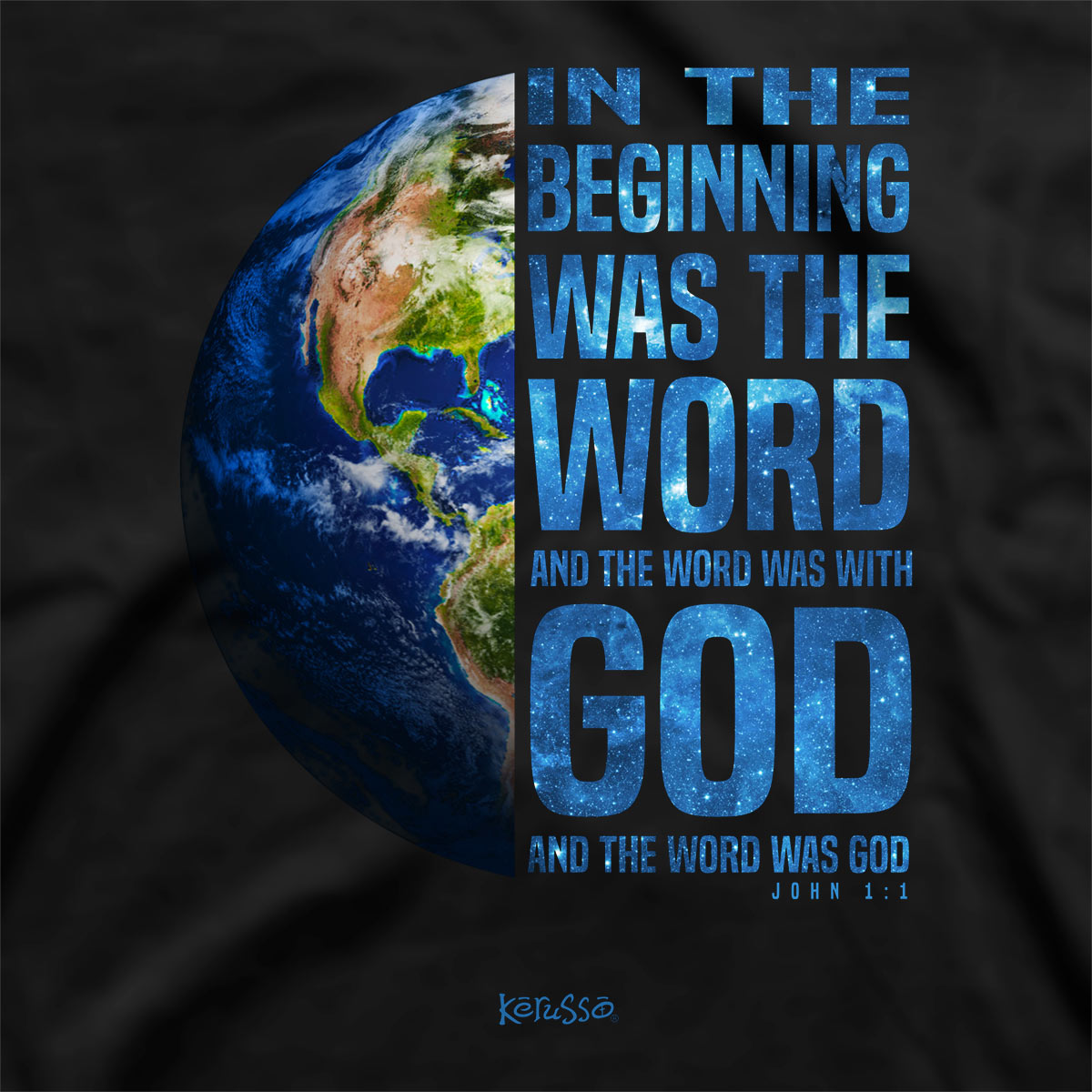 Kerusso Christian T-Shirt In The Beginning God Created