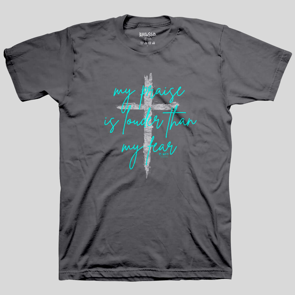 Kerusso Womens T-Shirt Praise Is Louder