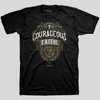 Kerusso Christian T-Shirt Courageous Faith Proverbs 28:1