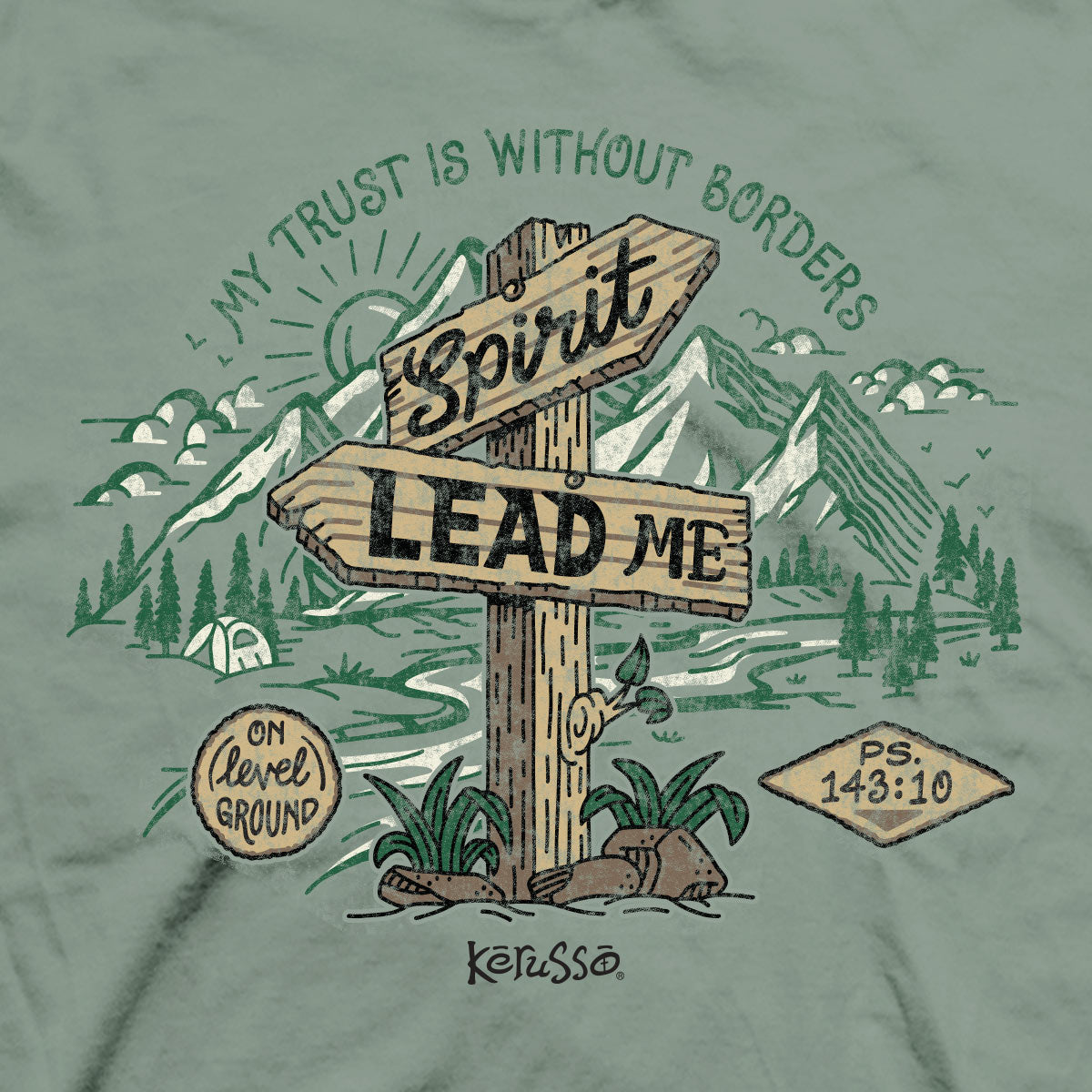 Kerusso Womens T-Shirt Spirit Lead Me Secondary image