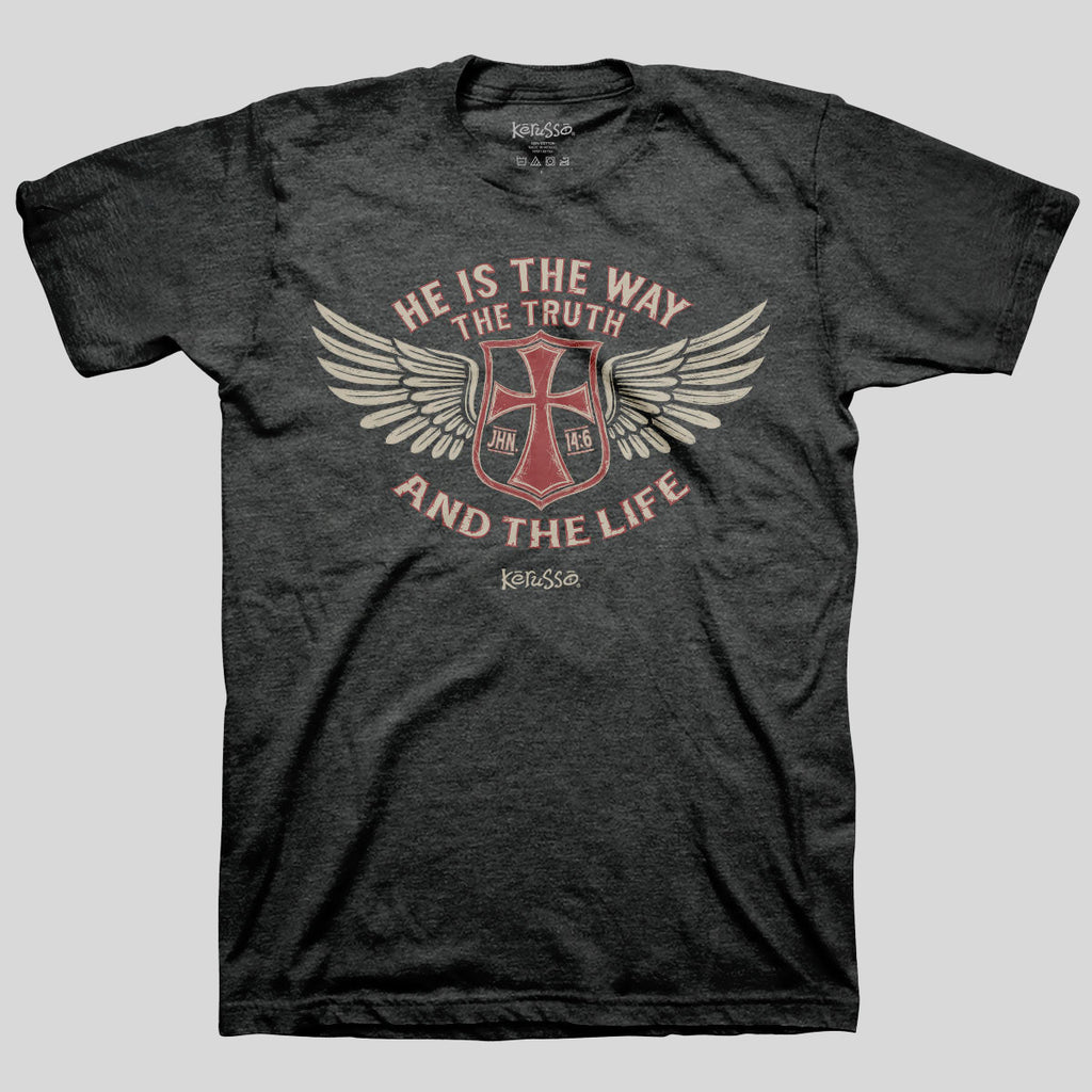Kerusso Christian T-Shirt Wings John 14:6