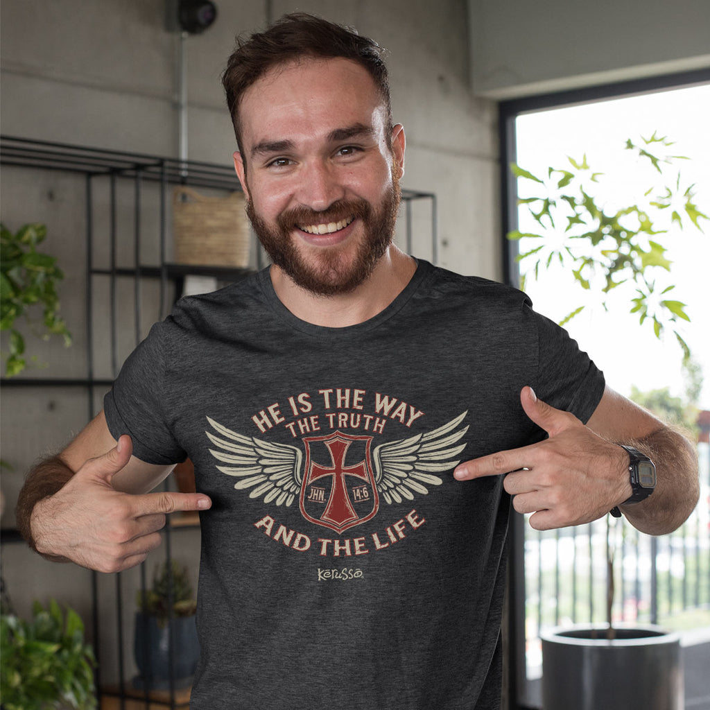Kerusso Christian T-Shirt Wings John 14:6