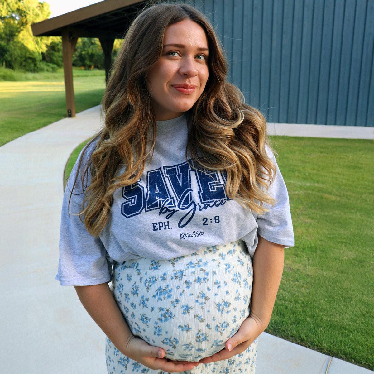 Kerusso Christian T-Shirt Saved By Grace