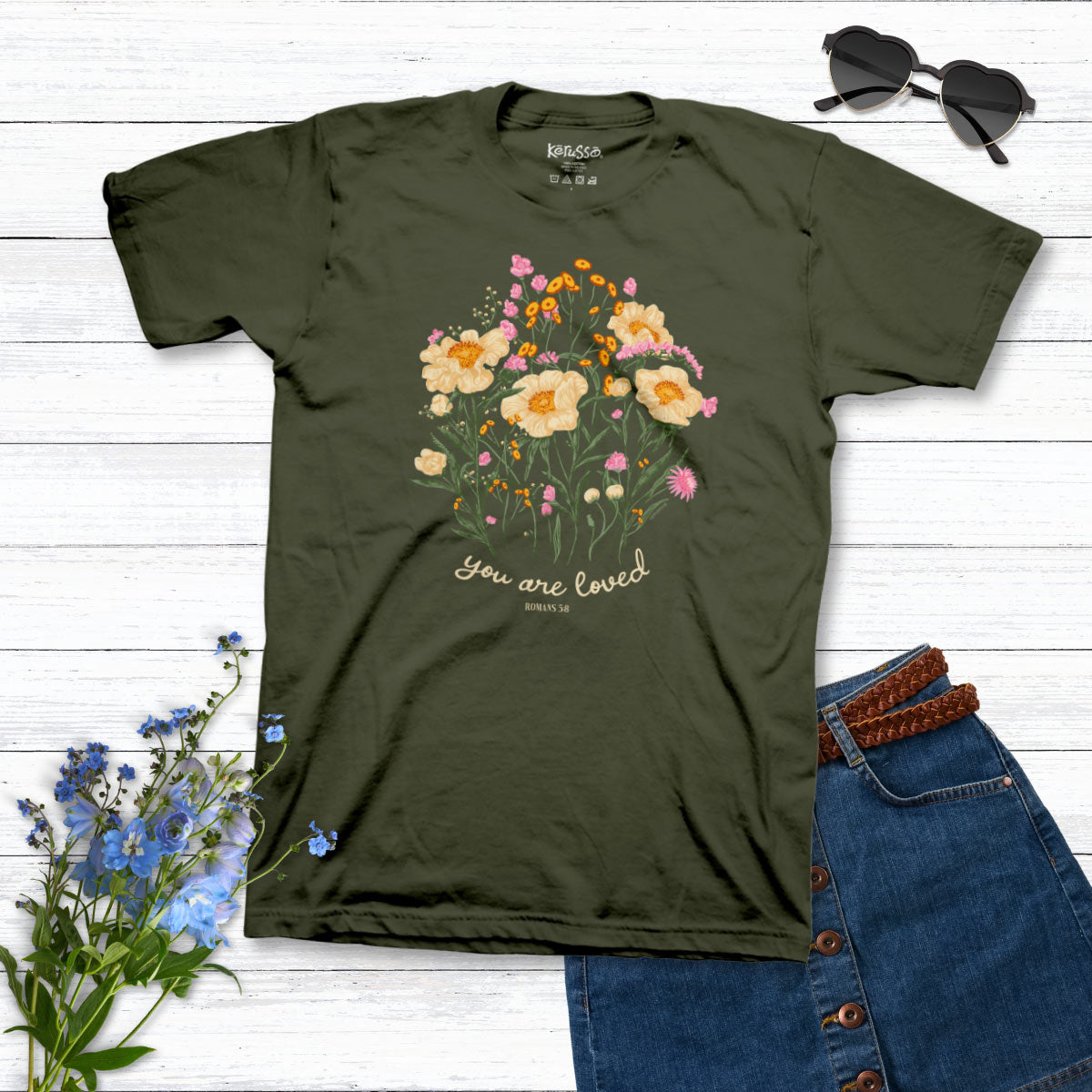 Kerusso Womens T-Shirt You Are Loved