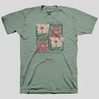 Kerusso Womens T-Shirt Wildflowers