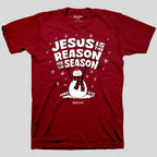 Kerusso Christmas T-Shirt Jesus Is The Reason Snowman