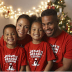 Kerusso Christmas T-Shirt Jesus Is The Reason Snowman