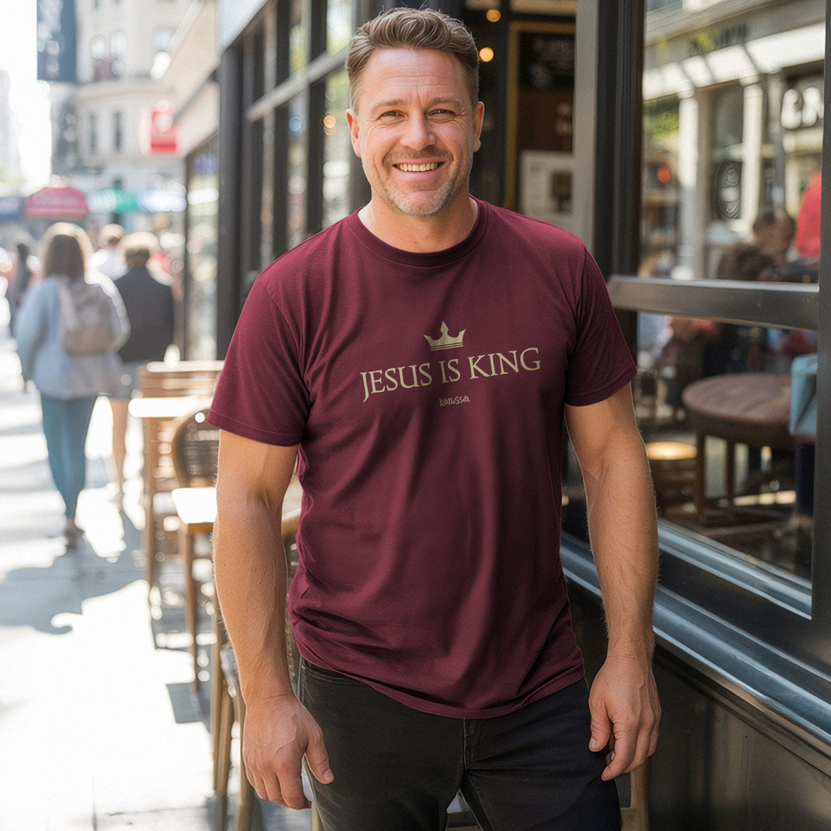 Kerusso Christian T-Shirt Jesus Is King