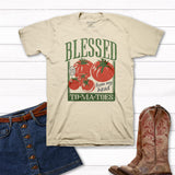 Kerusso Womens T-Shirt Blessed To-ma-toes