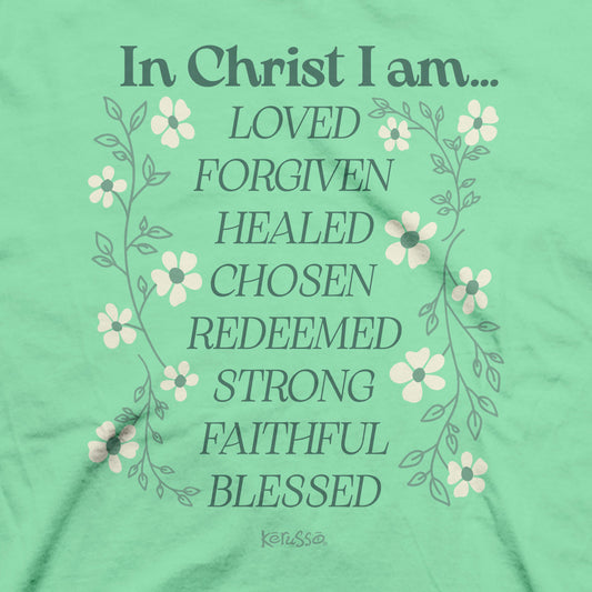 Kerusso Womens T-Shirt In Christ I Am