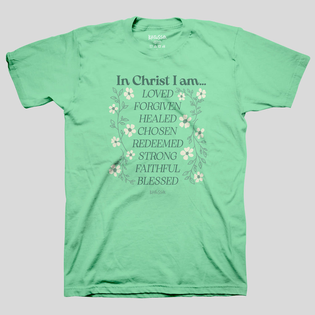 Kerusso Womens T-Shirt In Christ I Am