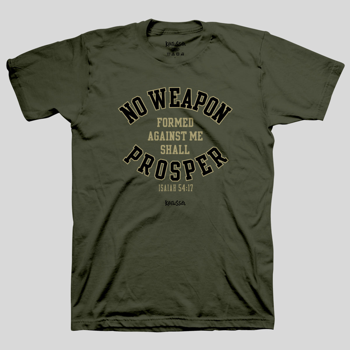 Kerusso Christian T-Shirt No Weapon Main image