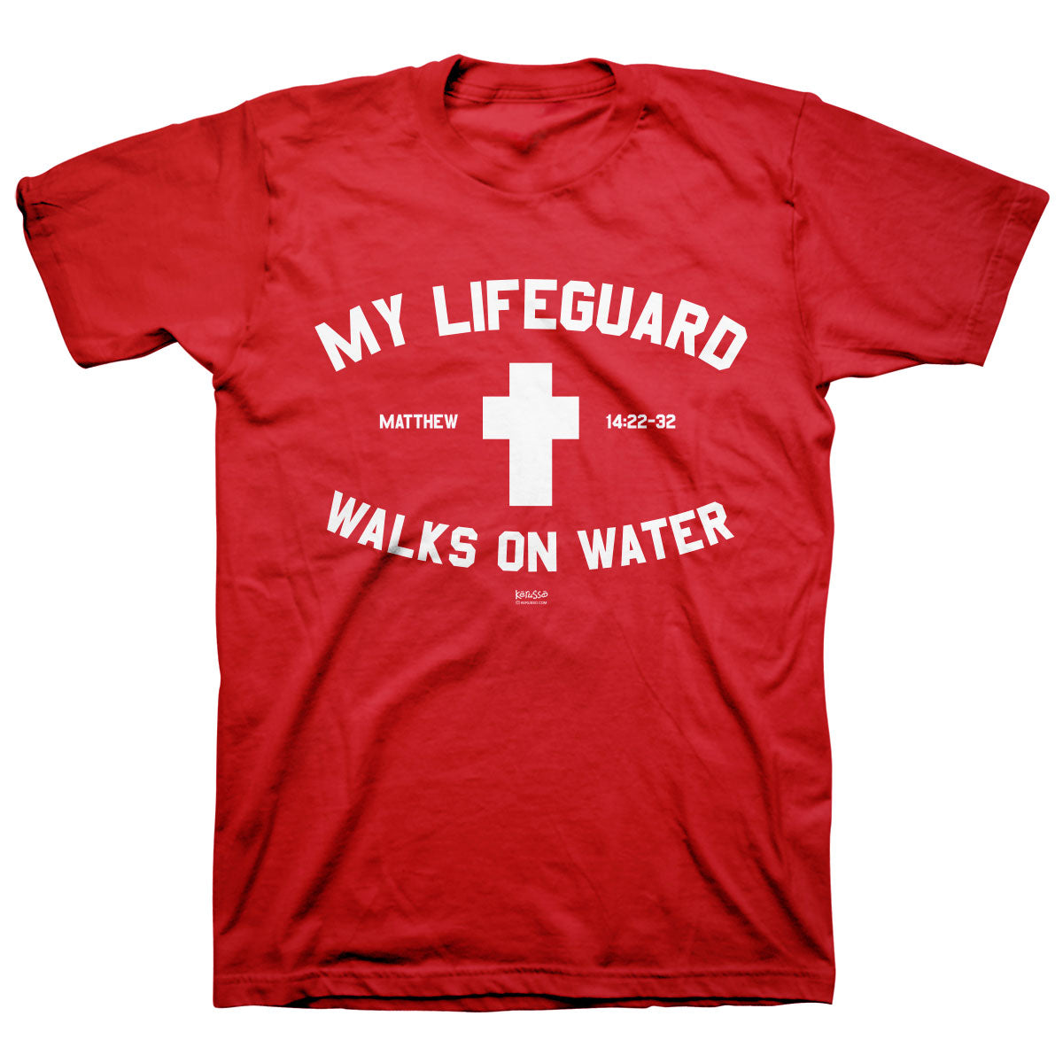 Sørge over underjordisk udslettelse My Lifeguard T-Shirt | Walks On Water T-Shirt | Jesus Walks On Water T-Shirt
