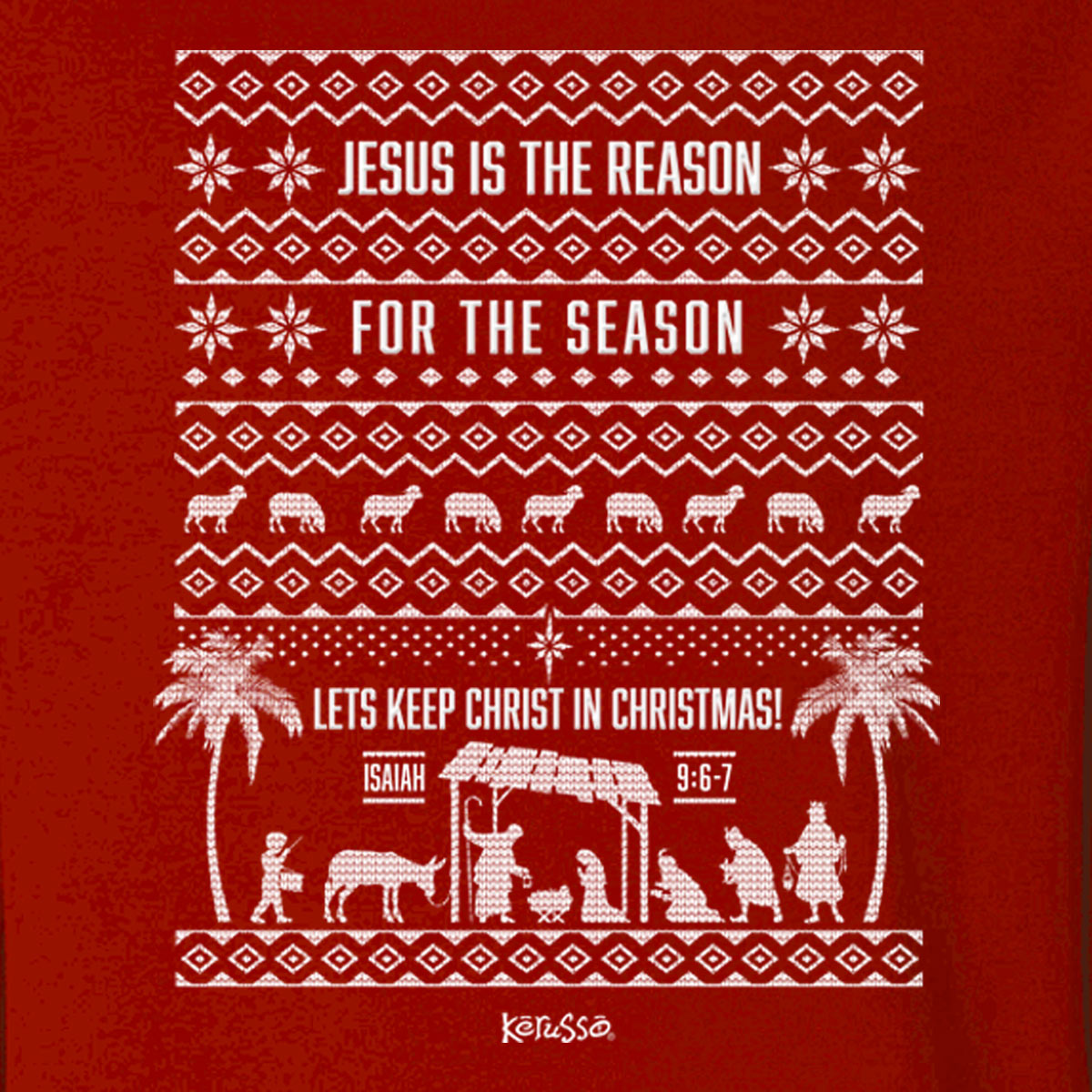 Kerusso Womens Sweatshirt Jesus Is The Reason For the Season Secondary image