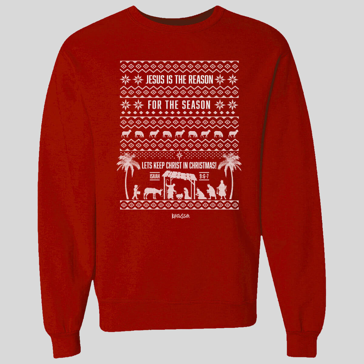 Kerusso Womens Sweatshirt Jesus Is The Reason For the Season Main image