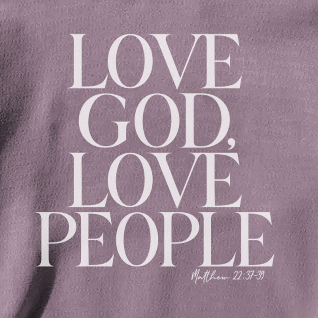 Kerusso Womens Sweatshirt Love God Love People