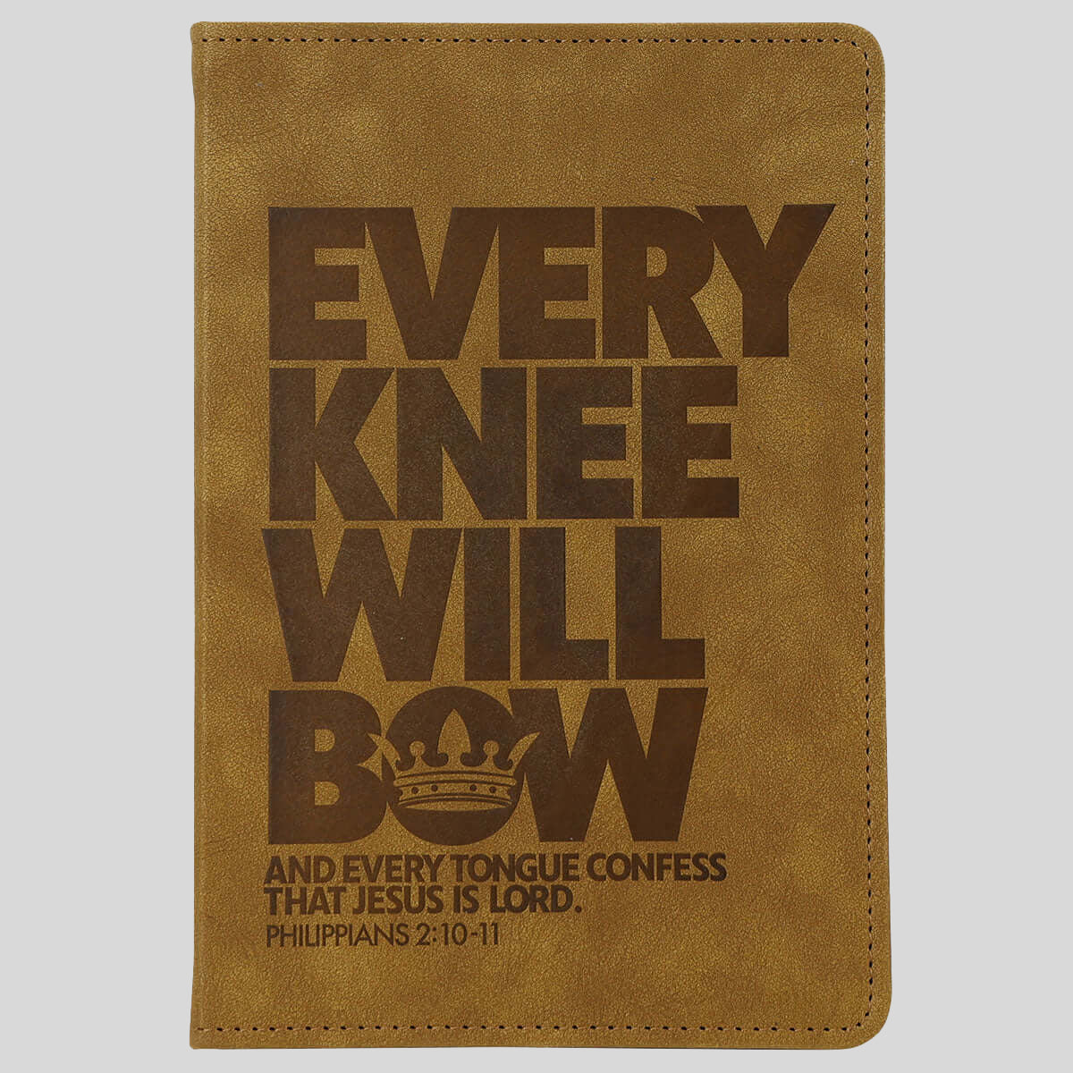 Kerusso Mens Faux Leather Journal Every Knee