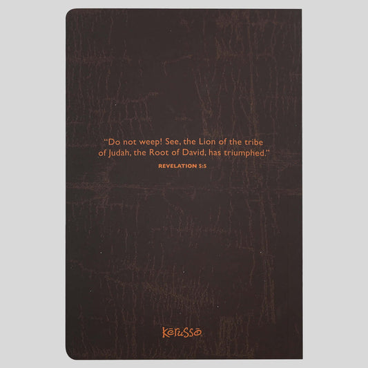 Kerusso Mens Paperback Journal Lion Cross