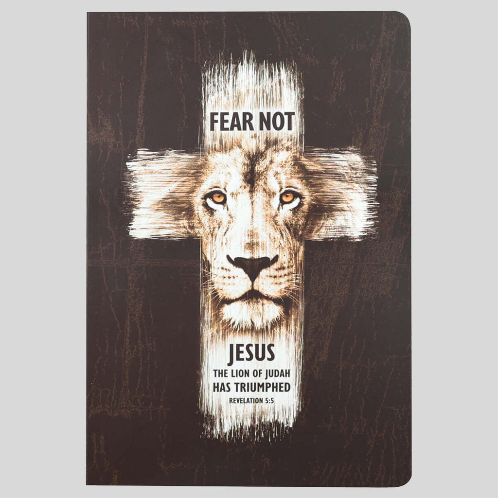 Kerusso Mens Paperback Journal Lion Cross
