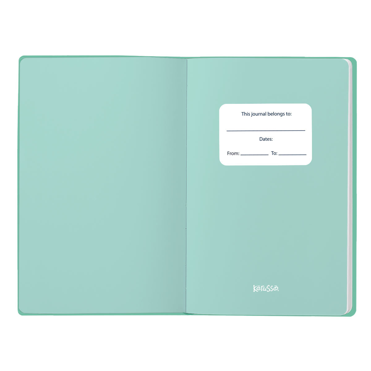 Kerusso Womens Leather Journal Hemmed