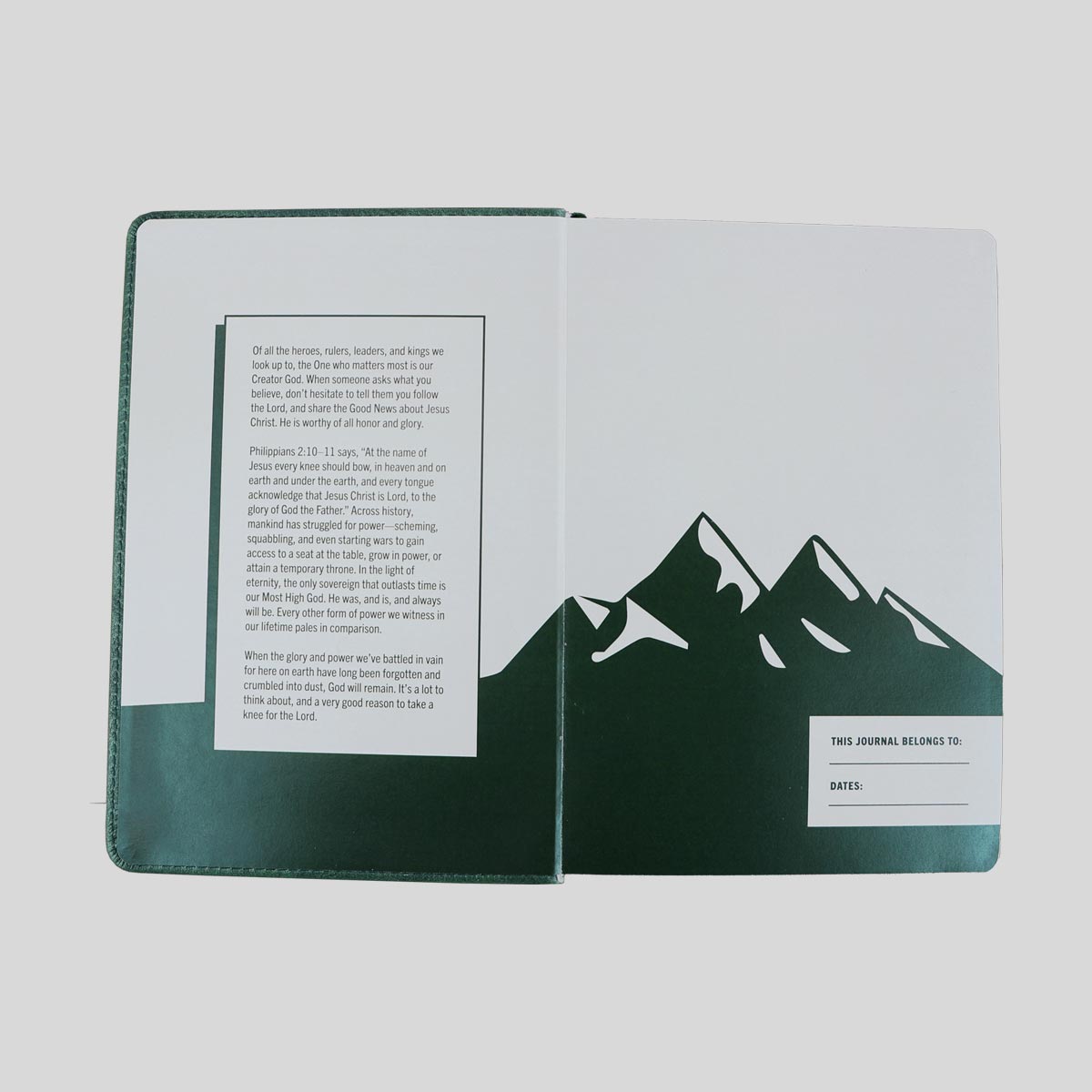 Kerusso Mens Faux Leather Journal Where God Guides