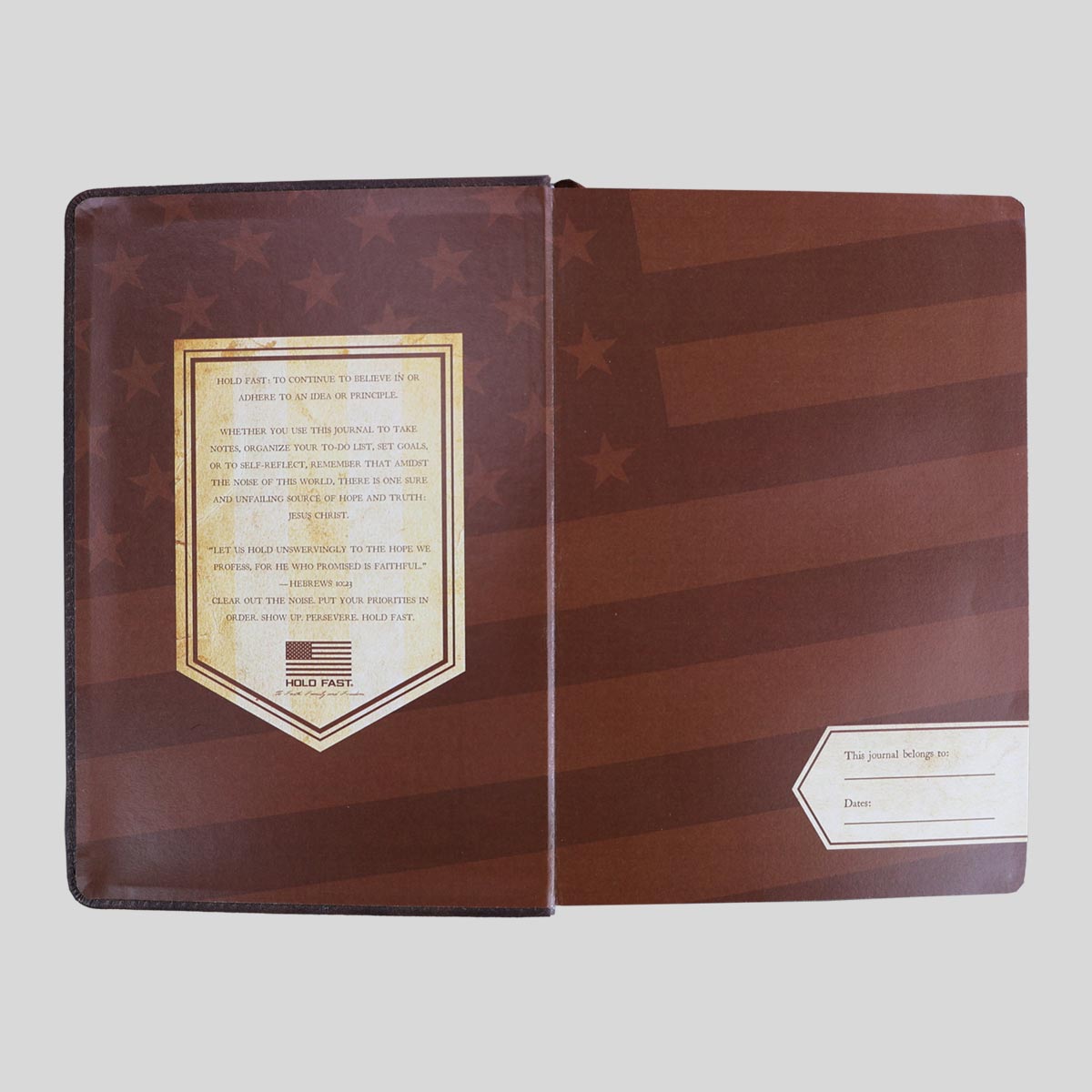 HOLD FAST Mens Leather Journal Strong