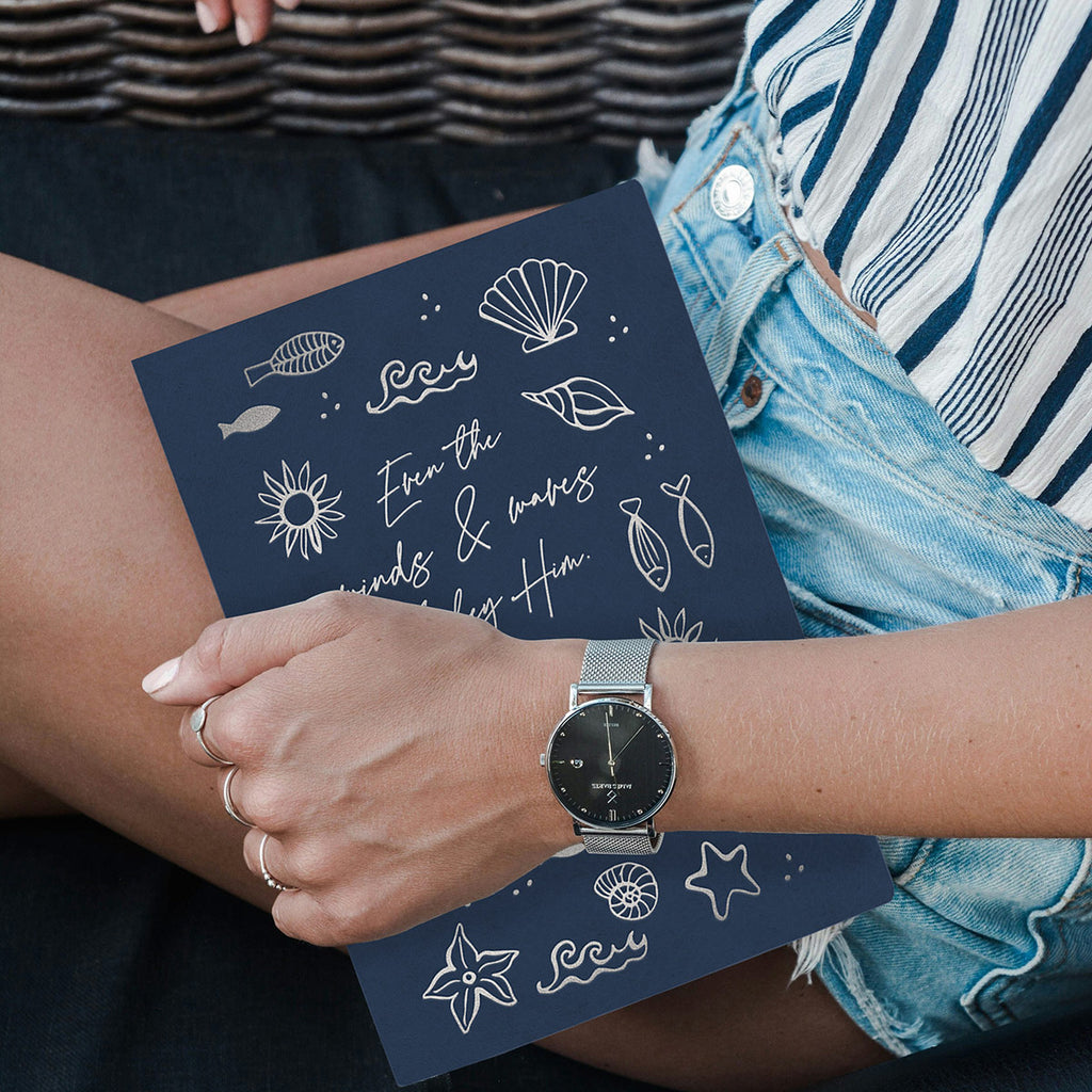 Kerusso Womens Faux Leather Journal Wind And Waves