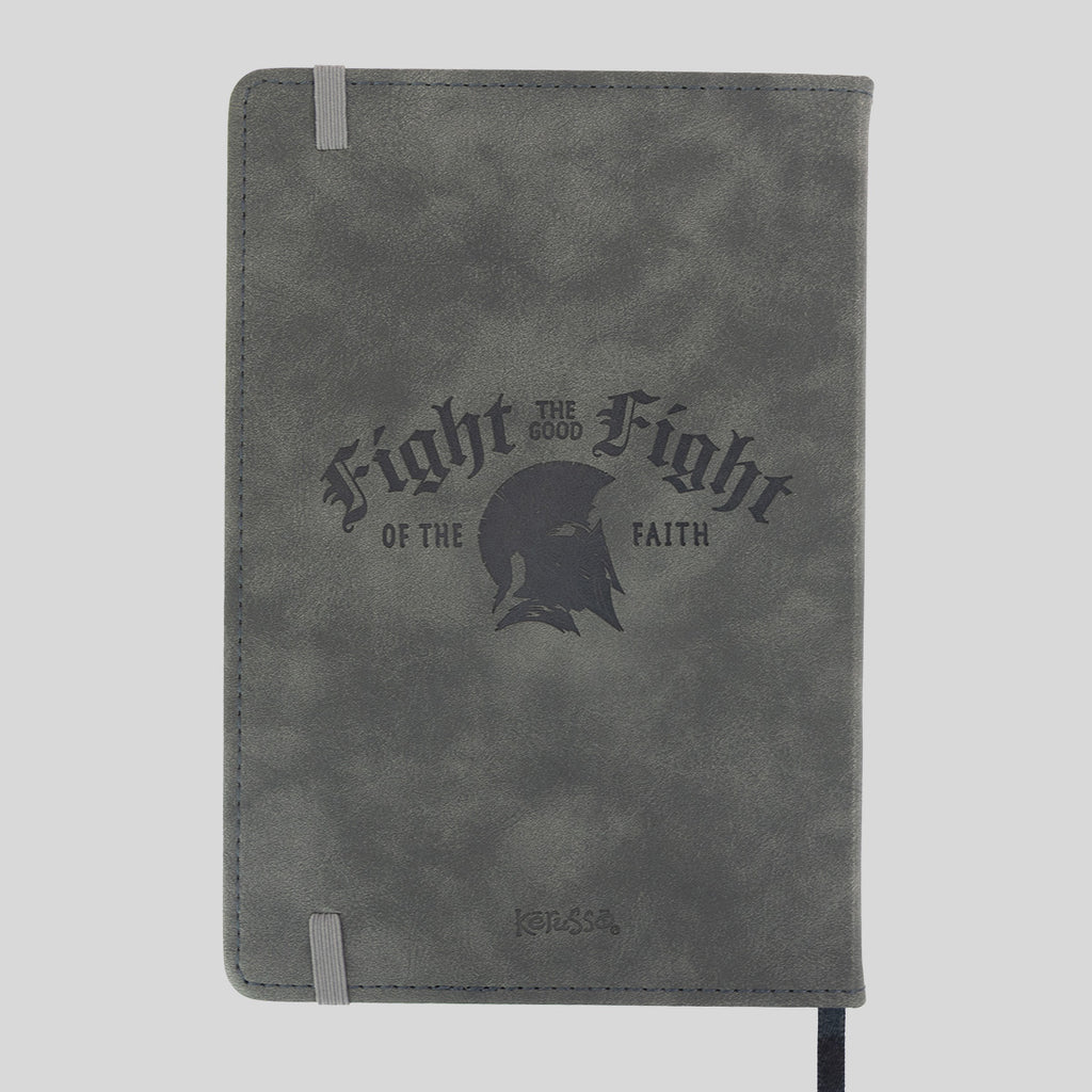 Kerusso Mens Faux Leather Journal Fight The Good Fight