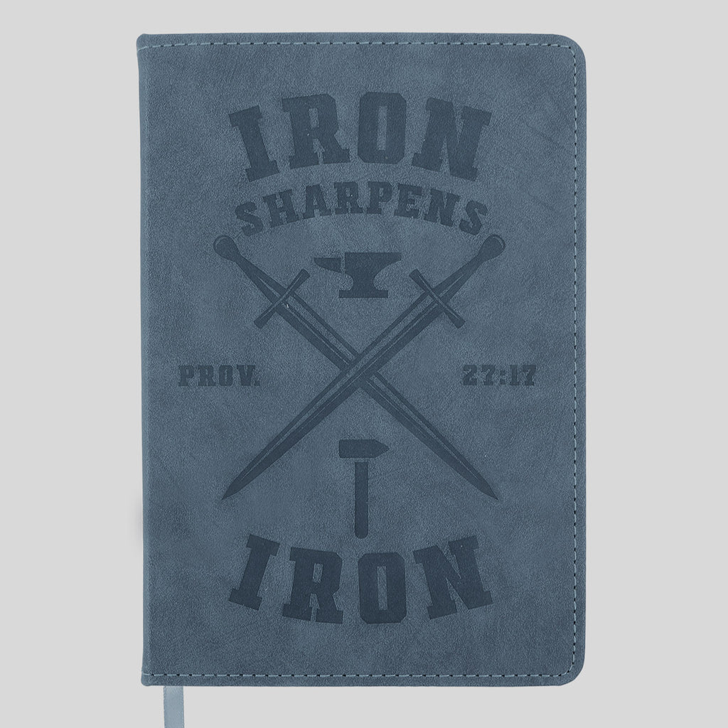 Kerusso Mens Faux Leather Journal Iron Sharpens Iron