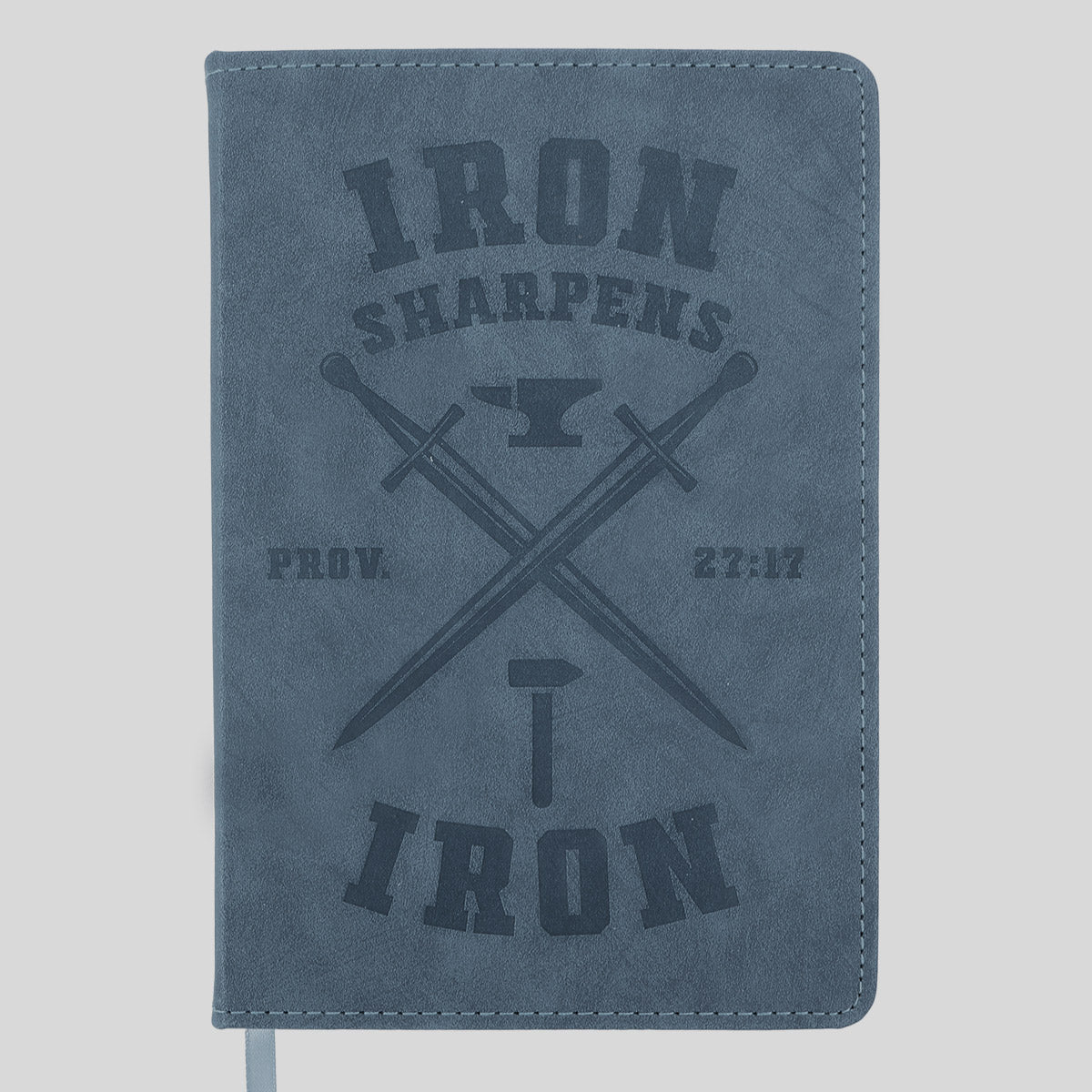 Kerusso Mens Faux Leather Journal Iron Sharpens Iron