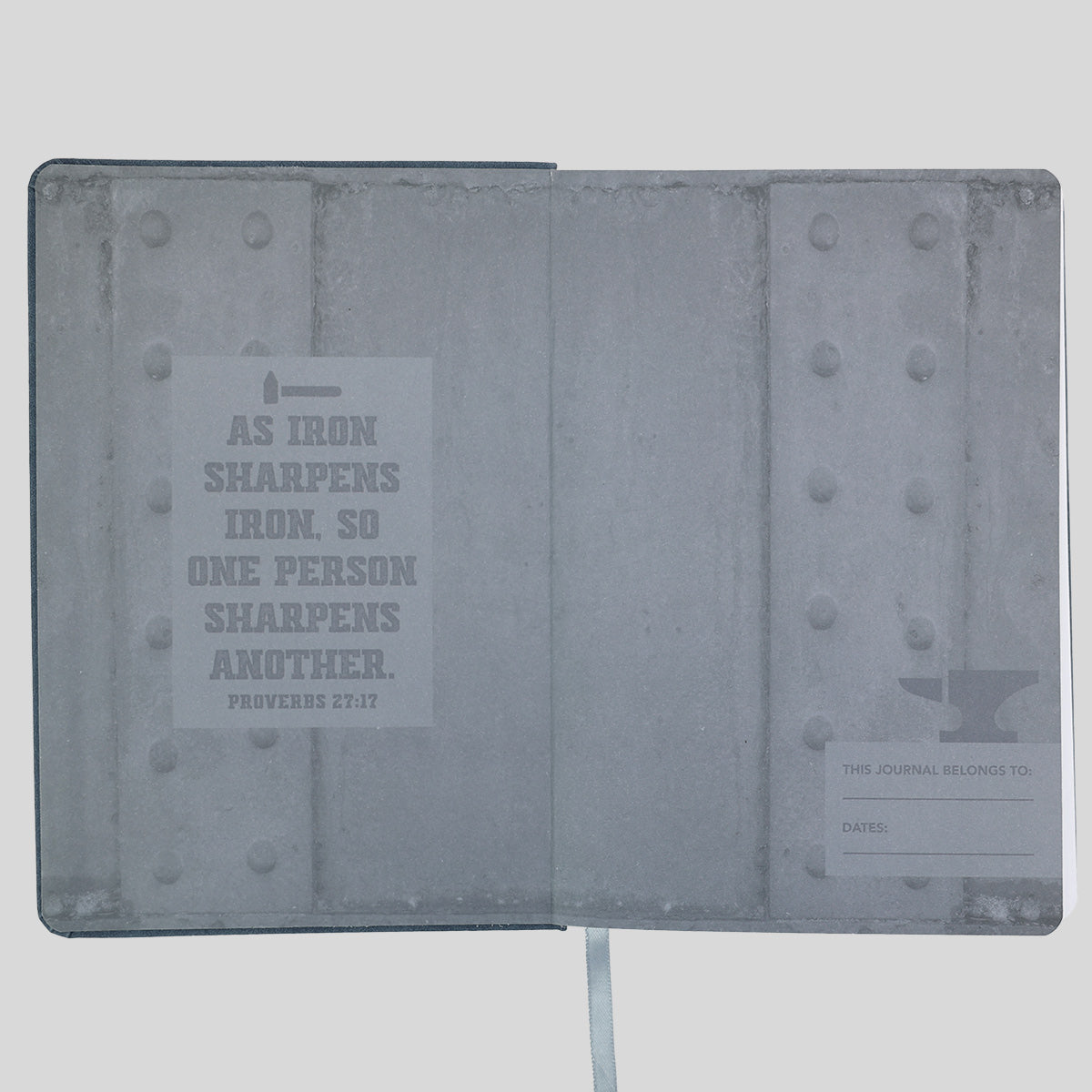 Kerusso Mens Faux Leather Journal Iron Sharpens Iron