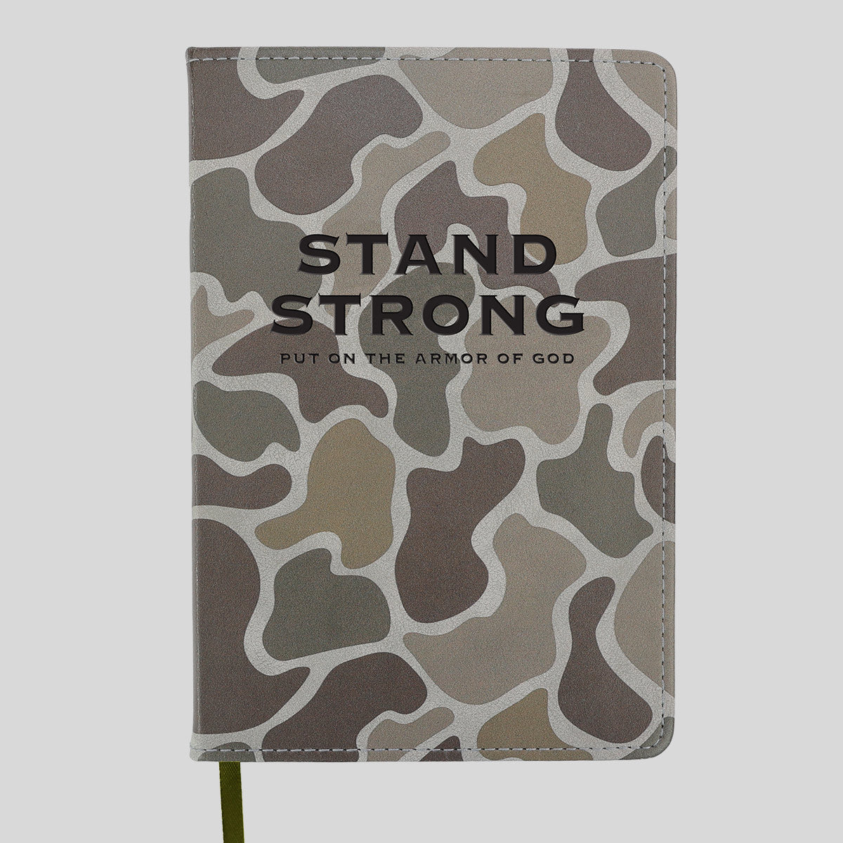 Kerusso Mens Faux Leather Journal Stand Strong Camo Main image