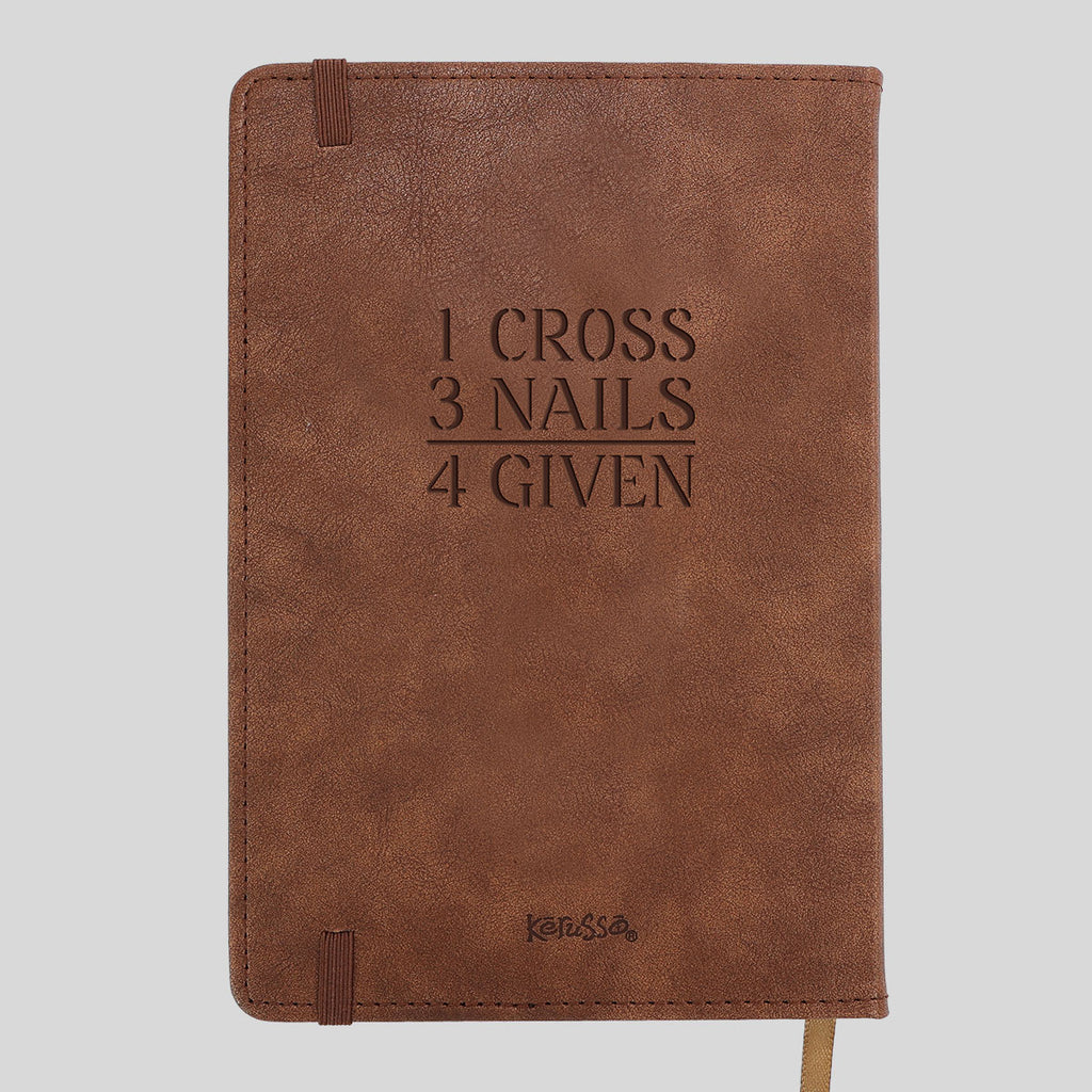 Kerusso Mens Faux Leather Journal The Cross