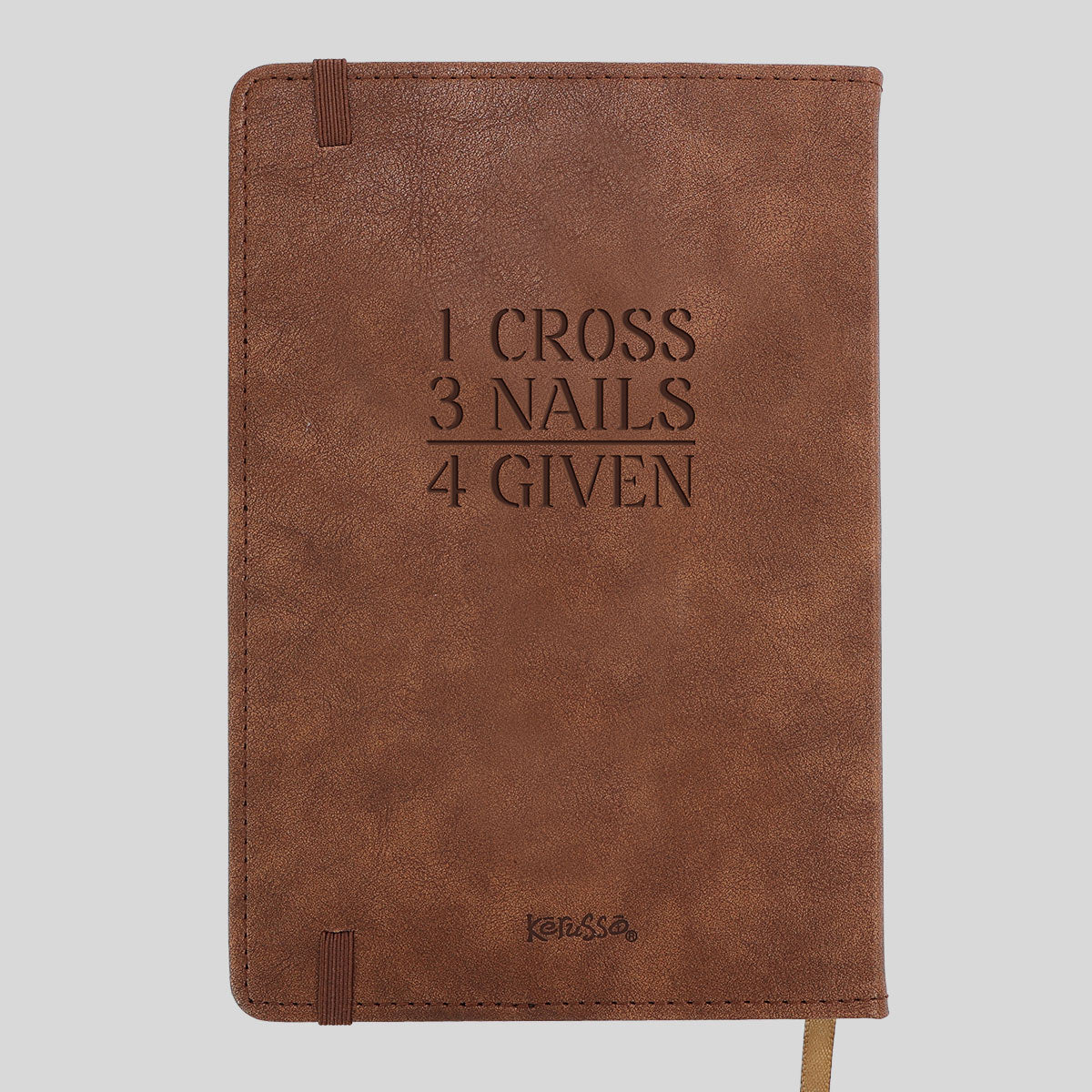 Kerusso Mens Faux Leather Journal The Cross