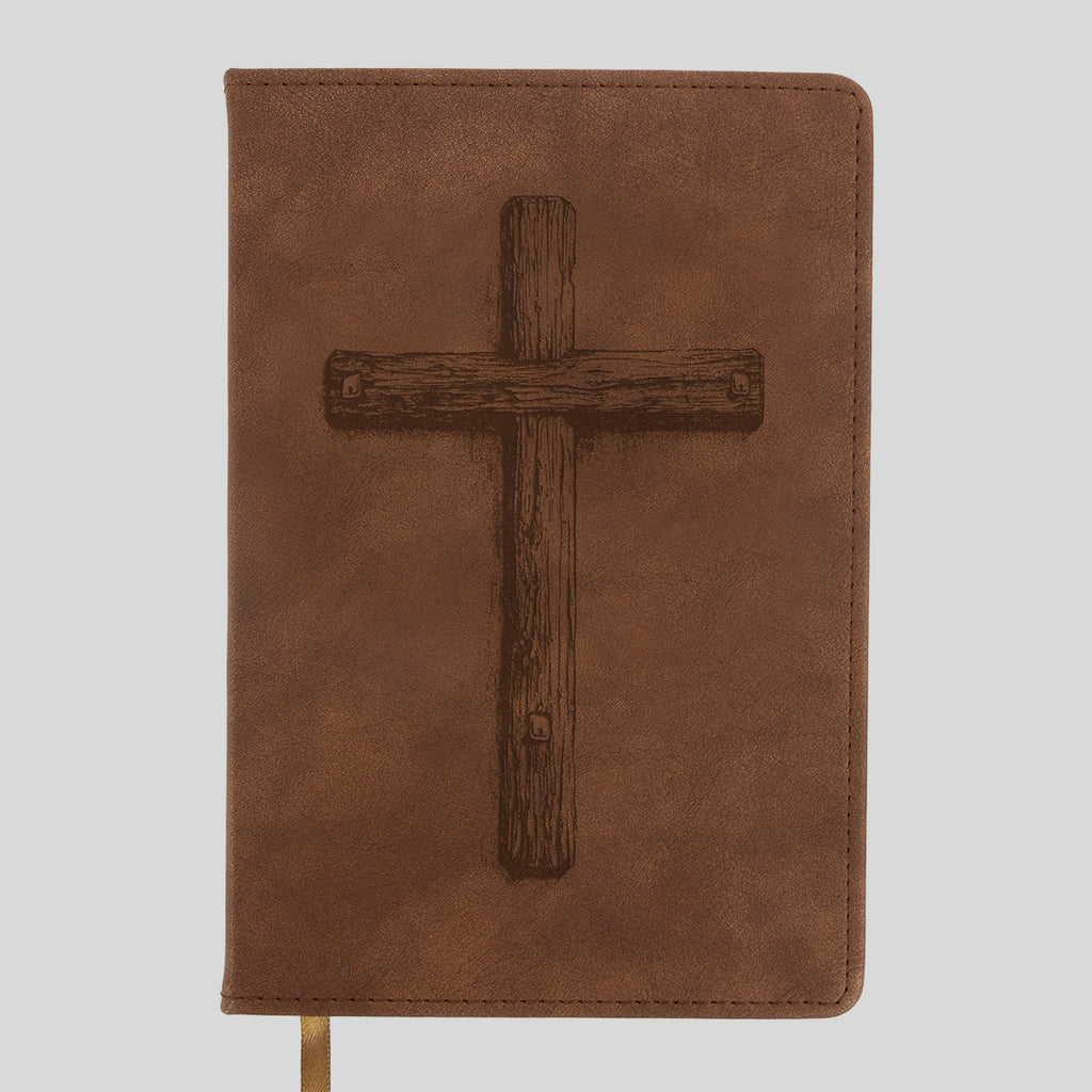Kerusso Mens Faux Leather Journal The Cross