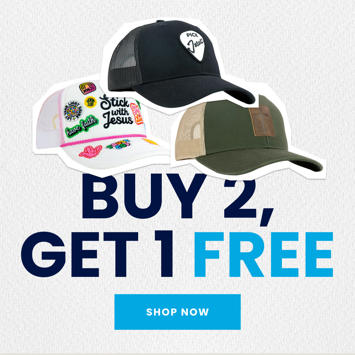 Buy 2 Get 1 Free Hats