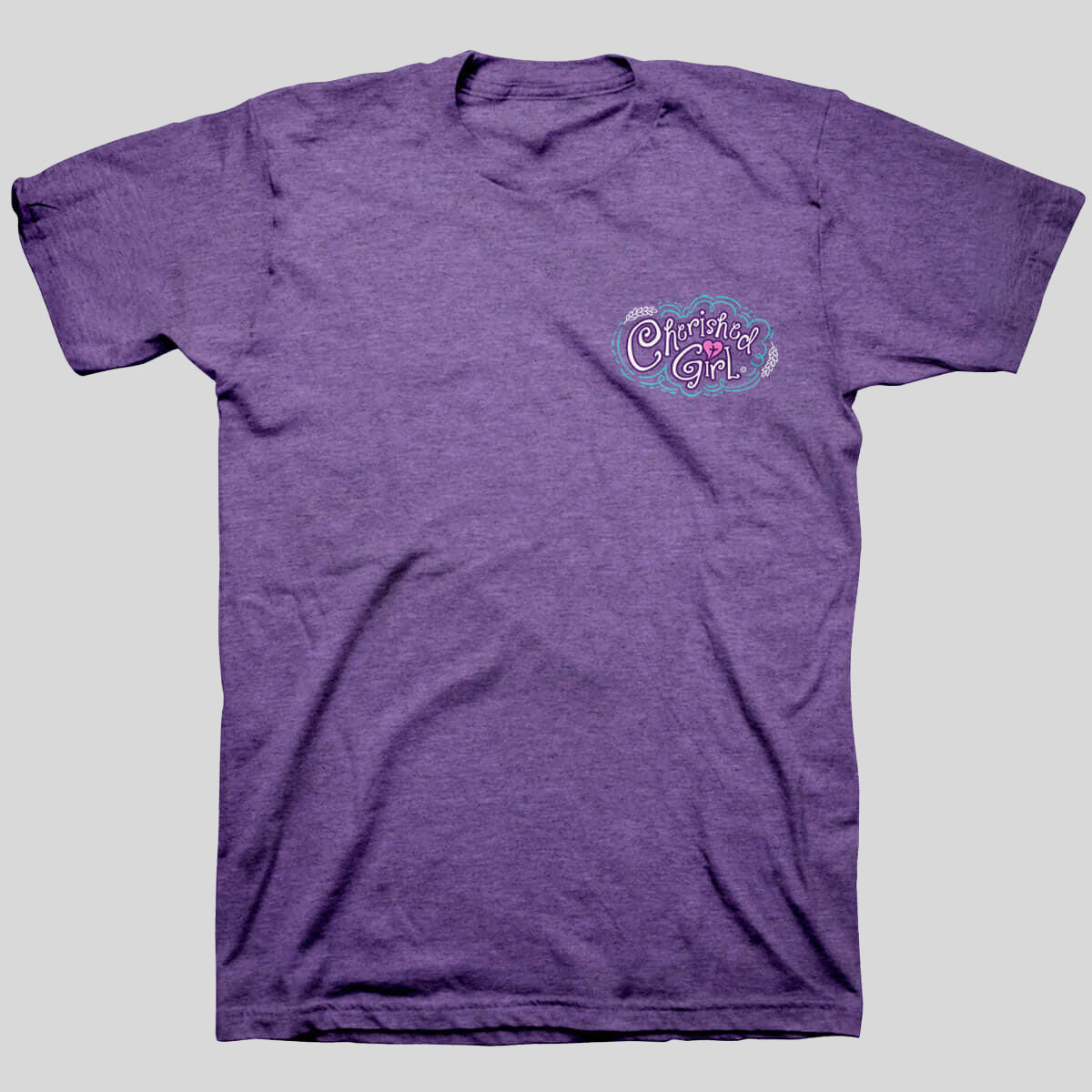 Cherished Girl Womens T-Shirt Through Christ