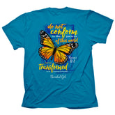 Cherished Girl Womens T-Shirt Butterfly Transformation