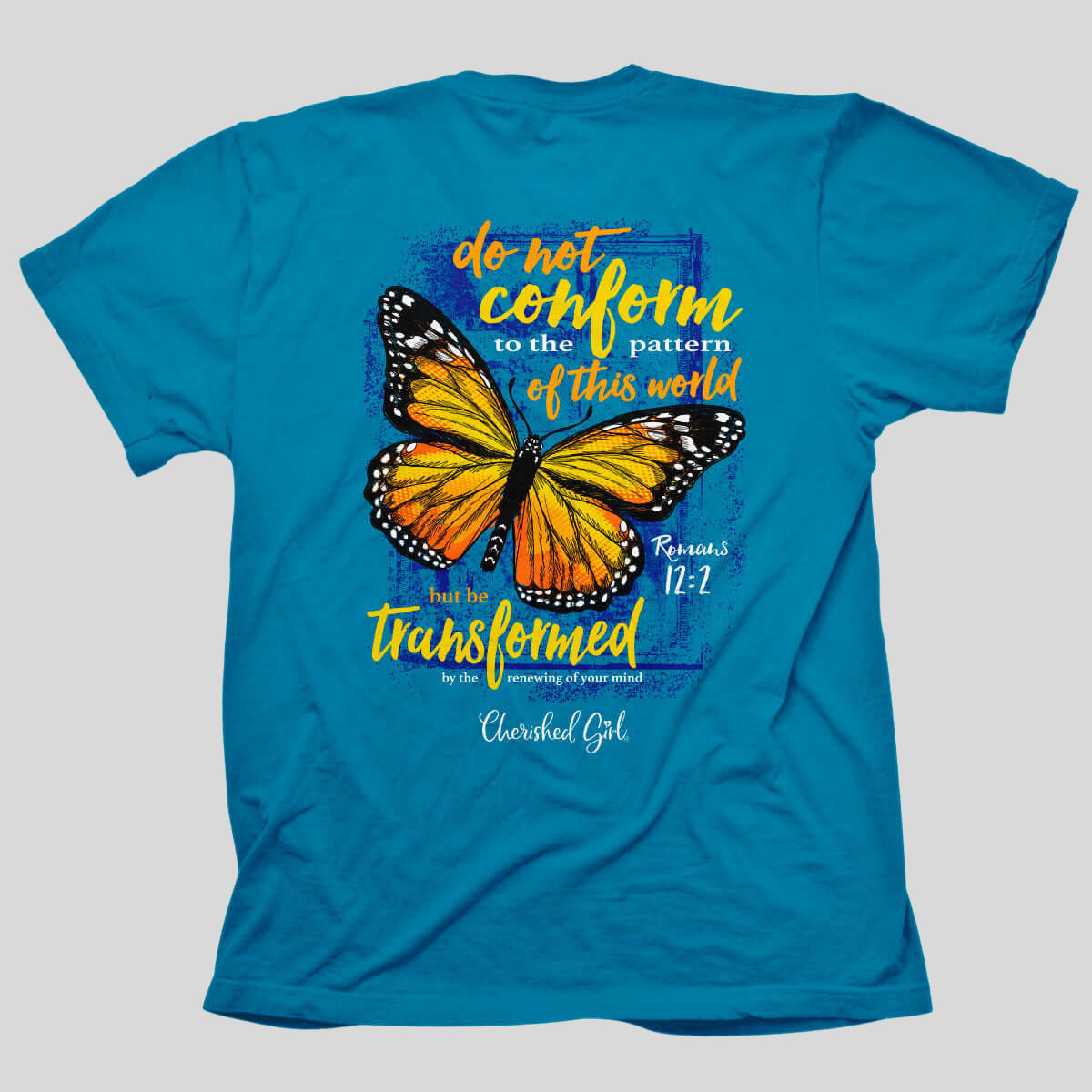 Cherished Girl Womens T-Shirt Butterfly Transformation Main image