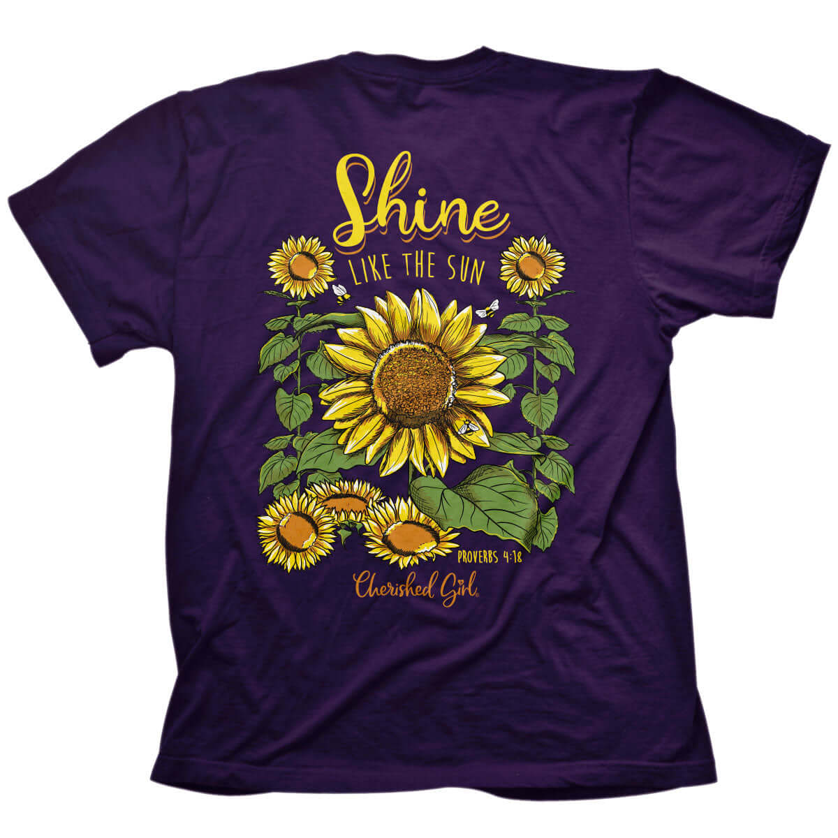 Cherished Girl Womens T-Shirt Shine Like The Sun