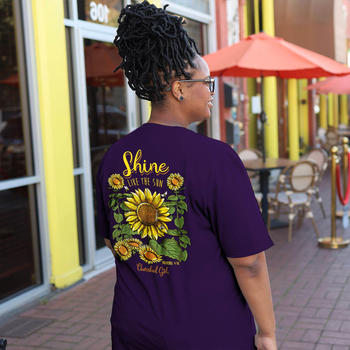 Cherished Girl Womens T-Shirt Shine Like The Sun