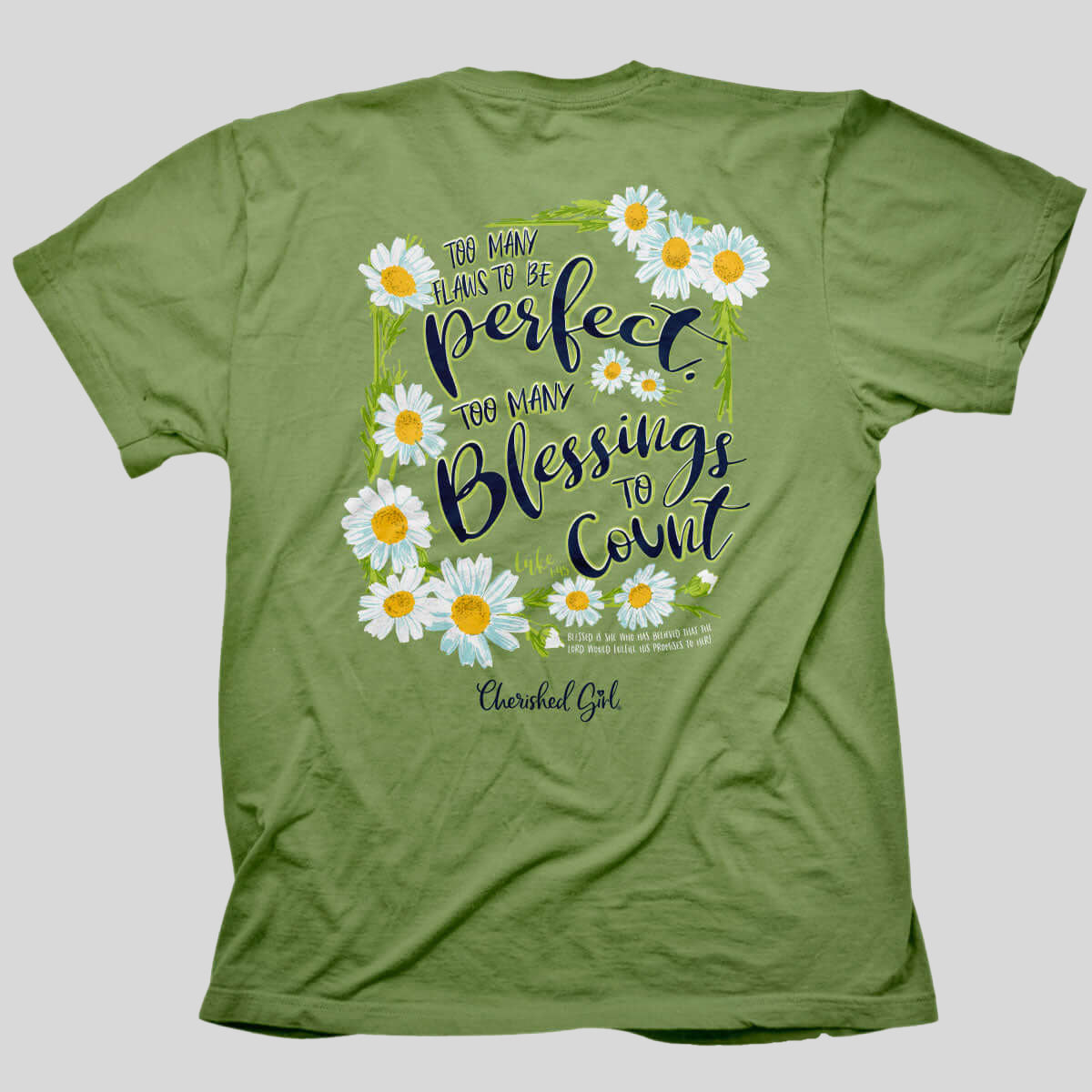 Cherished Girl Womens T-Shirt Many Blessings Main image