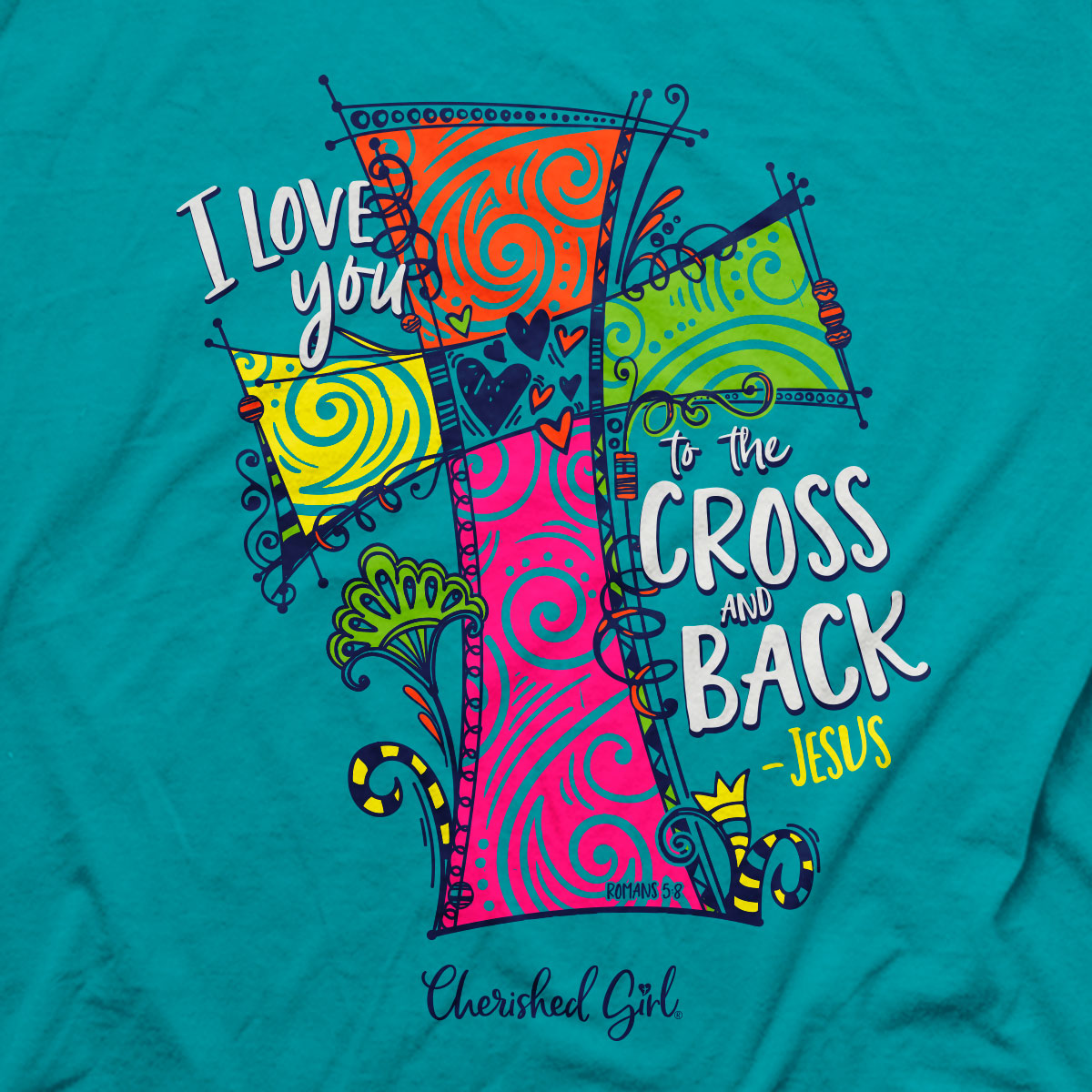 Cherished Girl Cross T-Shirt for Women